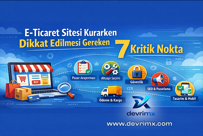 E-Ticaret Sitesi Kurarken Dikkat Edilmesi Gereken 7 Kritik Nokta